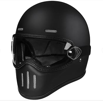 小型シェル フルフェイスヘルメット クリアシールド付き レトロスタイル ハーレー 小型シェル フルフェイスヘルメット クリアシールド付き レトロ